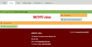 creating the master page kentico 10