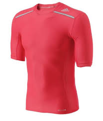 Details About Adidas Men Tech Fit Climachill S S Shirts Pink Jersey Training Top Shirt Ay3673