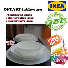 Mangkuk kaca bijirin ketika sarapan, mangkuk salad atau sup ketika makan tengah hari. Pinggan Mangkuk Ikea Oftast Tableware Dinnerware Shopee Malaysia