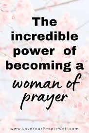 woman of prayer