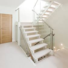 Glass And Steel Staircase Design
