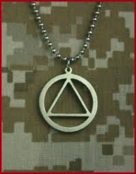 aa symbol ball chain necklace