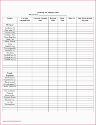 Bill Pay Spreadsheet Of Bill Organizer Chart Excel Monthly