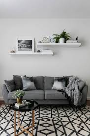 20 stylish floating shelf above couch ideas