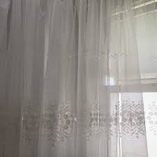 net lace caravan curtains rod pocket