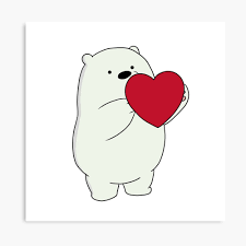 They are able to bear stack as a way of traveling faster. We Bare Bears Ice Bear Metal Print By Jubyee Redbubble