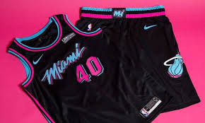 The heat's nike city edition jersey is setting new sales records. Miami Heat Reveals Fire New Miami Vice Uniforms