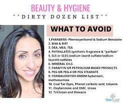 dirty dozen list for beauty hygiene