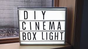 Diy Cinema Light Box Youtube