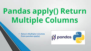 pandas apply return multiple columns