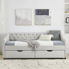 Upholstered Tufted Sofa Bed Daybed