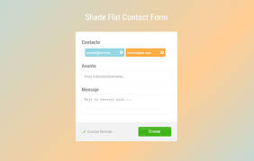 Shade Flat Contact Form Widget Template By W3layouts