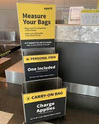 spirit airlines carry on policy how to