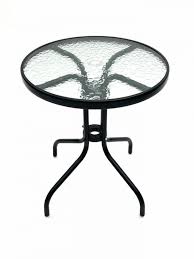 Round Glass Table 4 Rattan Chairs