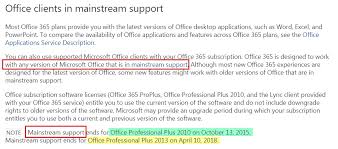 Which Office Desktop Versions Are Required To Work With