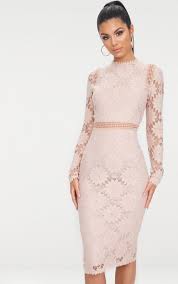 Pretty little thing wedding guest dresses usa. Caris Dusty Pink Long Sleeve Lace Bodycon Dress Long Sleeve Lace Dress Lace Bodycon Dress Long Sleeve Bodycon Dress