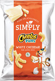 white cheddar cheese flavored snacks