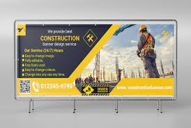 do construction banner design by