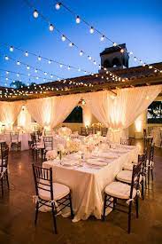 outdoor wedding reception ideas with