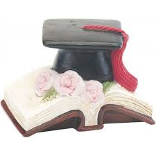 graduation resin book flower cake