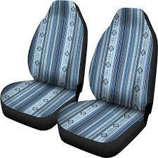 Boho Blue Car Seat Covers Set Of 2