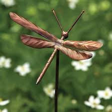 Dragonfly Garden Stake Ornament Set Of 4