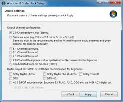 A codec is a piece of software on either a device or computer capable of encoding and/or decoding video and/or audio data from files, streams and broadcasts. Windows 10 Codec Pack Windows Download
