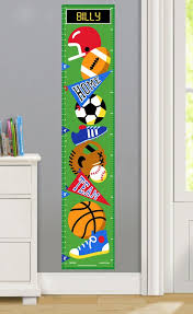 Kids Personalized Game On Wall Decal Growth Chart Kids
