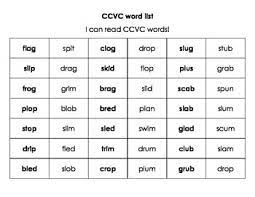 As an amazon associate i earn from qualifying purchases. This Is A List Of Ccvc Words I Use This List As Practice Fluency Fluency Checks During My Reading Groups Just Print On Colored Pa Ccvc Words Cvcc Words Ccvc