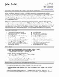 Construction Foreman Resume Unique 14 Project Manager Resume