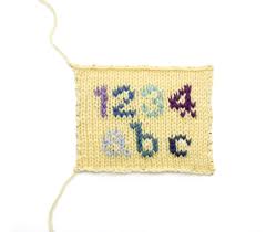Knitting Letters Upper Case Alphabet Chart
