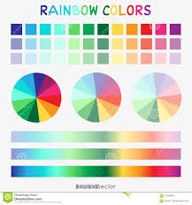 Rainbow Color Gradient Template Stock Vector Illustration