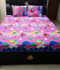kaksh angry birds double bed sheet