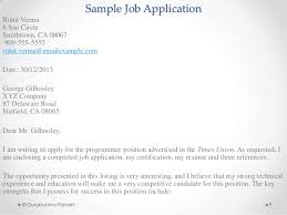 Job Application Resume