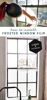 how i installed frosted window