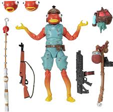 Battle royale, led by chaos agent. Amazon Com Fortnite Legendary Series 1 Figure Pack 6 Inch Fishstick Collectible Action Figure Includes Harvesting Tool 3 Weapons 1 Back Bling 3 Interchangeable Faces Collect Them All Toys Games