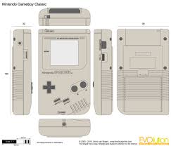 Nintendo Gameboy Classic Vector Drawing