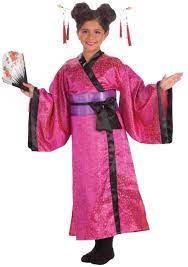 s geisha princess costume pink