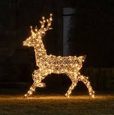 Studley Rattan Stag Light Up Reindeer
