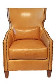 wesley hall leather chair at 1stdibs
