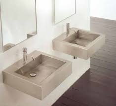 Square Stainless Wall Mounted Sink