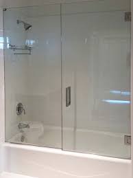 frameless glass tub enclosures in