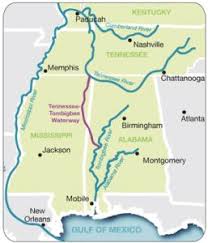 The 232 Mile Tennessee Tombigbee Waterway Gives Shippers In