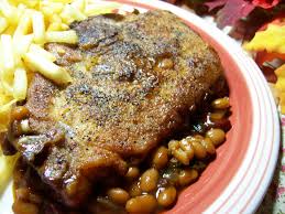 You need to use 1 or thicker boneless loin chops. Easy Oven Baked Beans And Pork Chops Recipe Food Com