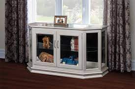 solid wood console curio cabinet from
