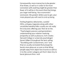 Money cant buy happiness essay oneclickdiamond com CNBC com