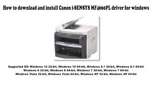 Attrapez votre appareil photo et relevez notre défi. How To Download And Install Canon I Sensys Mf4660pl Driver Windows 10 8 1 8 7 Vista Xp Youtube