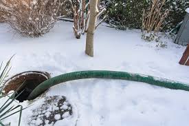 frozen septic tank or septic system