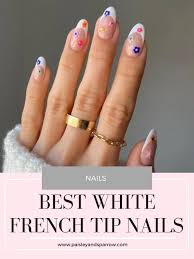 white french tip nail designs 22