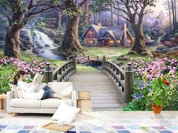 3d Fantasy Forest Bridge 83 Wallpaper